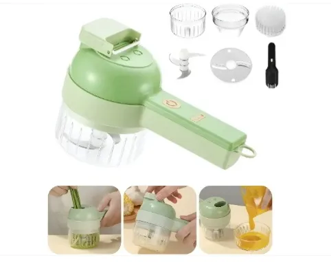 القطاعة  الكهربائية الذكية (4 في 1)من بيت الثقة - سرعة خيالية ودقة احترافية لكل طبخاتك!